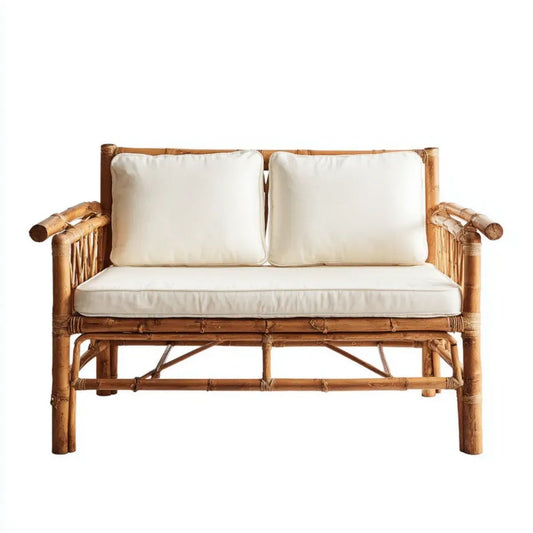 Sofa ogrodowa, Ogród Tapcopcopc 2 miejsca w Tapcopcopc z niebieskimi poduszkami, 120 x 70 x 80 cm